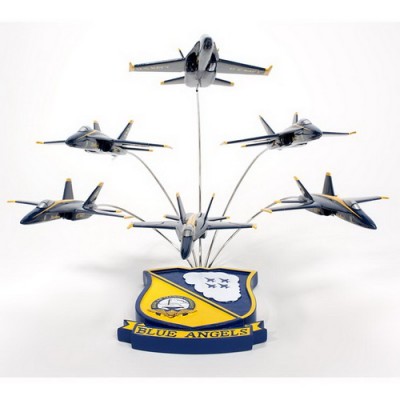 Daron Worldwide McDonnell Douglas F/A-18 Blue Angels in Formation Model Airplane   